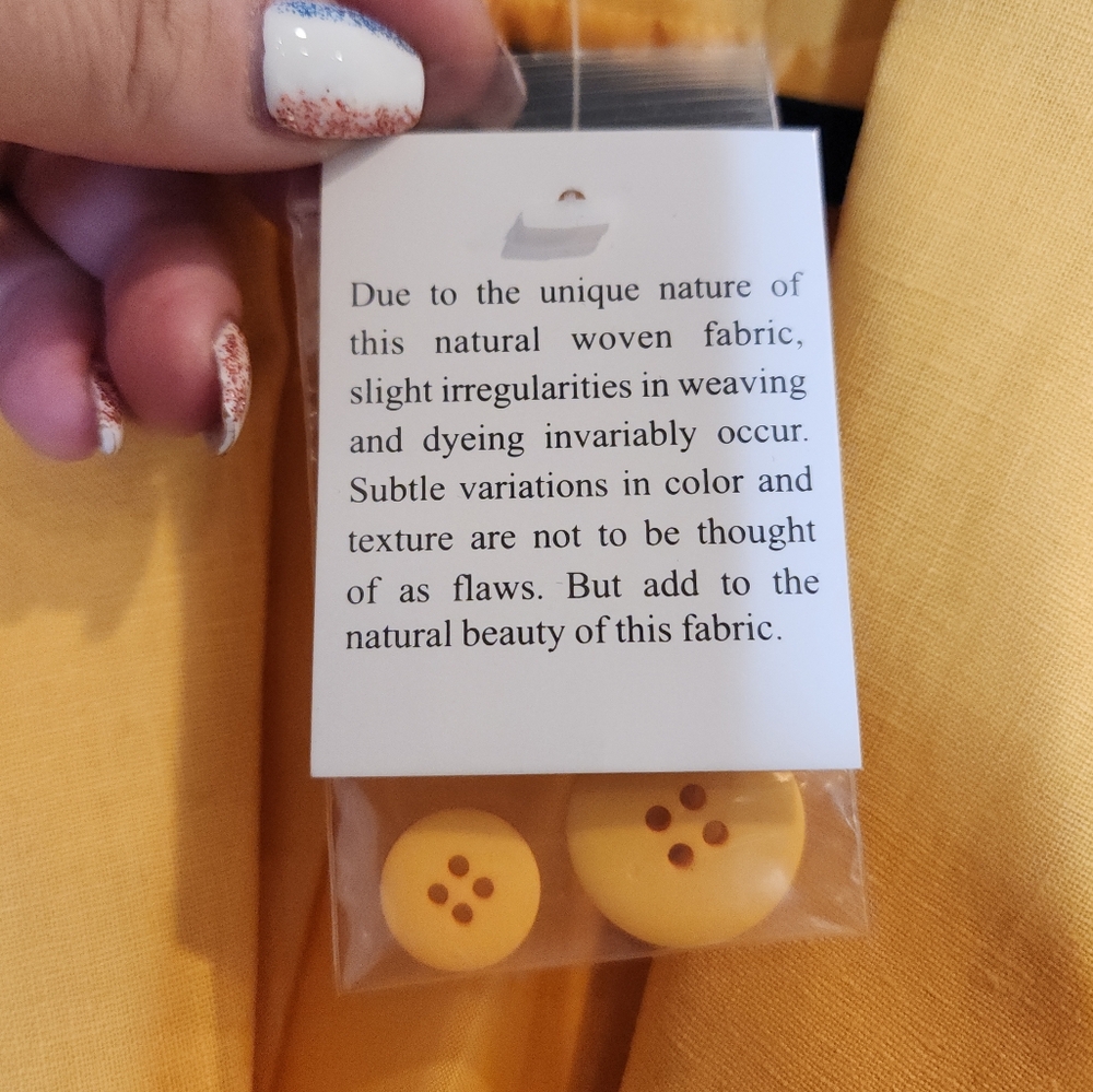 NWT Newport News Linen Cotton Yellow Single Button Blazer Size‎ 4 - Picture 7 of 16